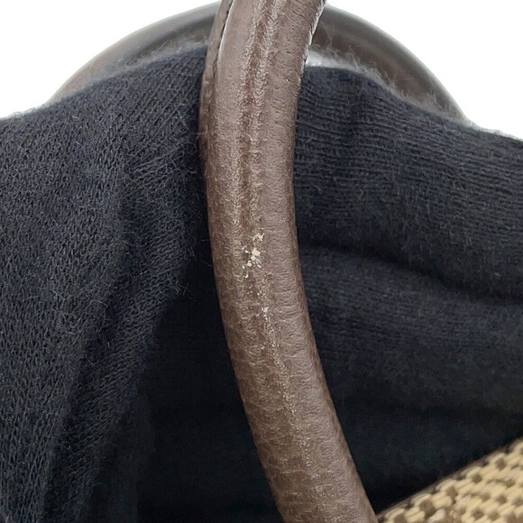 Gucci Jumbo GG Canvas Leather Handbag Bag - Picture 9 of 11